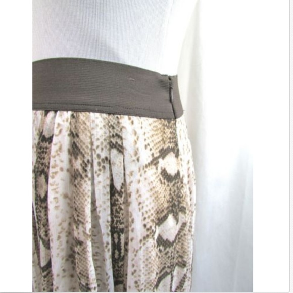 White House Black Market Python Chiffon Maxi Skirt - Picture 5 of 6